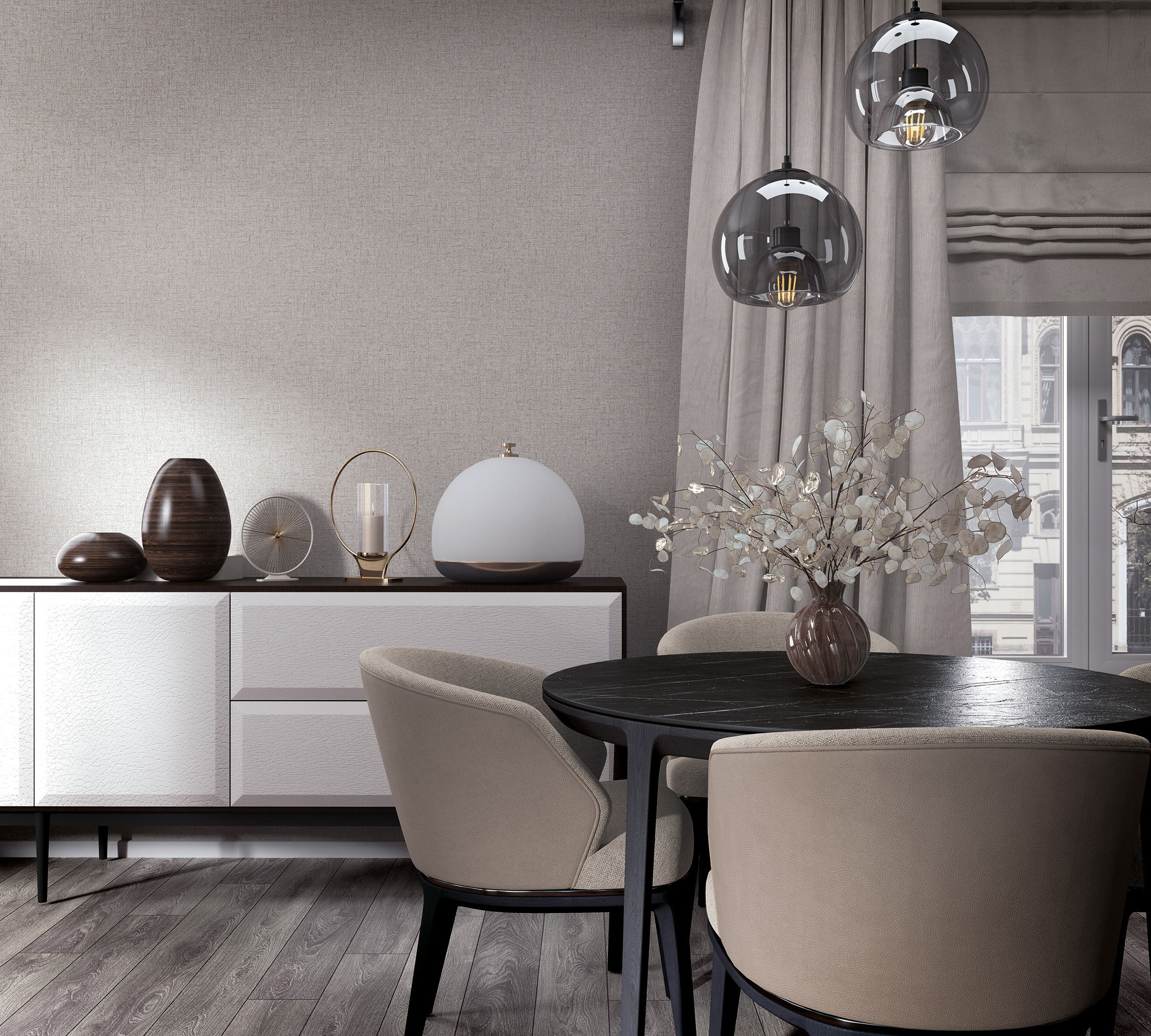 35110 Wallpaper City Romance - Image 5